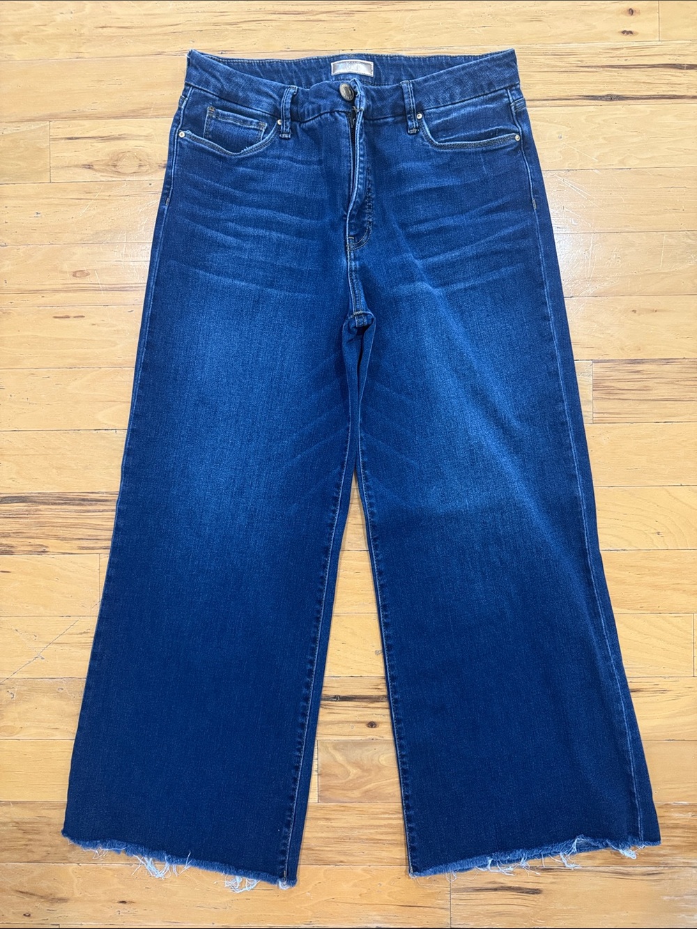 Kut from the Kloth Meg Wide Leg Cropped Jeans Sz 12.